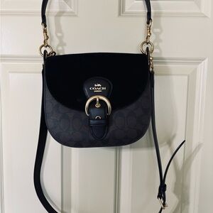 Coach Black and Brown Crossbody Bag